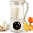 48 oz Nut Milk Maker Machine with 16 Blades, 8 in 1 Automatic Homemade Almond, Oat, Soy, Plant-Based Milk and Dairy Free Beverages, Almond Maker, Self-cleaning, Keep Warm/24-Hour Delay