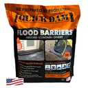 Quick Dam QD65-2 5' Barrier Water Flood Dam Bags, 2 Pack, Black