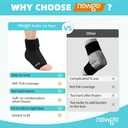 NEWGO Ankle Ice Pack for Injuries Reusable Ice & Hot Therapy, Cold Compression Ice Pack for Sprained Ankle - 2 Pack