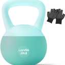 Soft Kettlebell - Cushioned Impact-Resistant Base and Anti-Slip, Kettle bell Anti-Slip Grip Weight for Home Workouts, Safe Strength Training Kettlebells Sets for Women & Men, With Non-slip Gloves