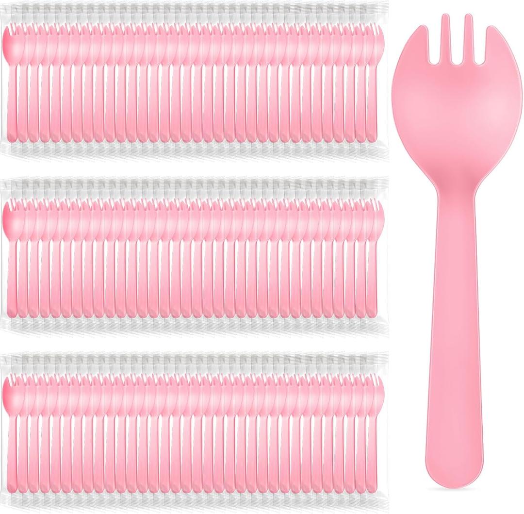 Small pink sporks