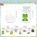 Landical Christmas Positive Keychains Gifts Bulk Positive Thank You Animal Keychains with Cards for Employee Coworker Team