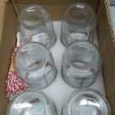 16 oz Wide Mouth Mason Jars with Embossing Pattern, 6 Pack Canning Jars with Volume Marks,Pint Glass Jars with lids for Fermenting,Pickling,Preserving,Meal Prep,Pantry organization,Gift Giving&Crafts