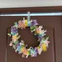 33 Feet Easter Tinsel Garland, Colorful Sequin Spring Decoration in Pink/Yellow/Blue/Green/White, Festive Hanging Floral Decor for Mantel, Tree Stand, Party, Indoor & Outdoor Use