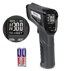 Etekcity Temperature Gun Infrared Thermometer -58F 1130F, Digital Laser Heat Gun for Pizza Ovens, Griddles, Meat, Refrigerators, Engines, HVAC, Kitchen & Pool Accessories (Black)