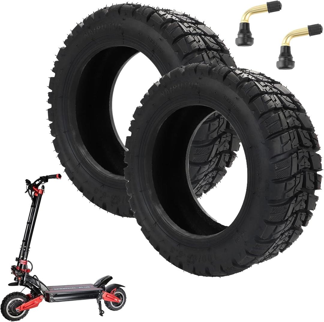 YBang 100/65-6.5 Off-Road Vacuum Tire for VSETT 11+/Zero 11X/Dualtron for 11 Inch Electric Scooter, Tubeless Wider and Thicker Tires, Non-Slip Spare Wheels for Scooter