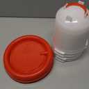 4 Pcs Chick Waterers, 2.5 L Poultry Water Feeders, Poultry Drinkers with Handle, Heavy-Duty Plastic Poultry Water Containers for Chickens, Turkeys, Ducks and More