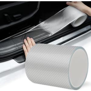 Storystore Door Edge Guards - Automotive Anti-Collision Strip for Front & Rear Bumper/Door Sill Protector, Fits Most Cars (4In x 33Ft)