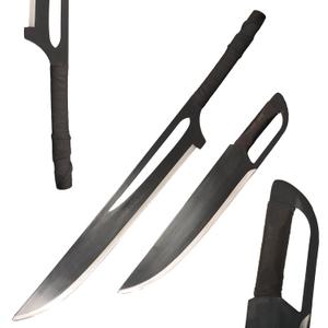 Metal Anime Sword Two Piece Set Kurosaki Ichigo's Zangetsu Dual Swords for Cosplay, Collection