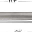 2.75 Inch Exhaust Pipe, T304 Stainless Steel (SS Tubo), Flared Slotted, Polished Finish, Tailpipe 17.3 L, 2 3/4 OD to ID Adapter, Straight Tubing