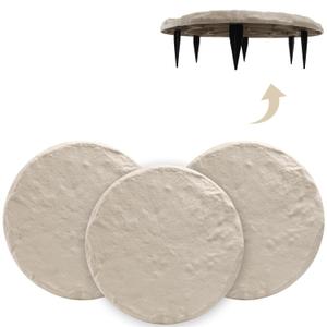 4Pcs Large Stepping Stones Outdoor Garden Walkway,Durable Pavers for Patio