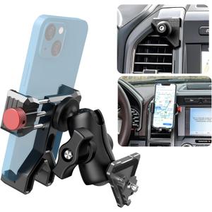 EASEORD Phone Mount Compatible with Ford F-150 2015-2020, Expedition 2018-2021, Super Duty 2017-2021, 360 Rotation Aluminum F150 Vent Cell Phone Holder for All Phone iPhone Android Smartphone