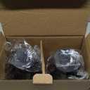 2 Pack Solar Lanterns Outdoor Hanging Lantern Lights, Metal Decor Lantern, Waterproof LED Decorative Garden Light - Garden Decoration for Patio, Yard, Pathway, Landscape (Black)