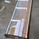 44-48" W x 76" H Shower Door, Frameless Sliding Glass Shower Door with 5/16"(8mm) Clear SGCC Tempered Glass, Bathroom Doors for Walk in Shower Silent Soft-Close Design, Silver