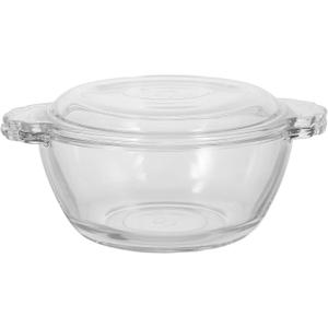 BESTOYARD 10 Oz Glass Food Steamer, Steamed Egg Bowl with Lid, Microwave Egg Cooker for Home Kitchen, Transparent Glass Mixing Bowl for Pudding and Milk Dessert