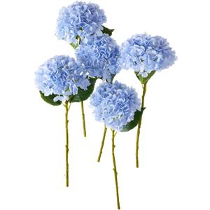 PARTY JOY 8 PCS  Artificial Hydrangea Silk Flowers Bouquet Faux Hydrangea Stems for Wedding Centerpieces Home Decor