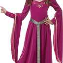 California Costumes Girls Medieval Princess Child Costume (X-Large, Berry)