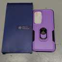 for Samsung Galaxy S25 Plus/S24 Plus Case with Screen Protector+Camera Lens Protector,Heavy Duty Shockproof Full Body Protective Cover Built in Rotatable Metal Ring Holder Kickstand,2025 Lavender