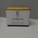 Candle Charisma 50 Yellow Spell Candles - 4" Unscented Paraffin Chime Candles, Smokeless & Dripless, Colored Candles, Long Burn Time 1/2 Inch Taper Candles for Rituals, and Parties