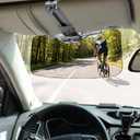 Sun Visor Extender for Cars,HD Wear-Resistant PC Driving Goggles,UV400 Anti- Polarized/Anti-GlareAdjustable Car Visor Extender, Easy to Install Sun Visor for Car,Grey (ZYB-HE)