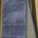 Yimobra Long Bath Mat 44"x24", Super Soft Quick Dry Memory Foam Bathroom Rug, Water Absorbent, Non Slip Backing Machine Washable for Tub Shower, Thick Comfort Support, Denim Blue