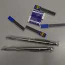 1.3 mm Mechanical Pencil Set with 4 Tubes Lead Refills,2 Eraser,1.3mm Mechanical Pencils,Metal Drafting Pencil, Lead Holder,Drawing Mechanical Pencils,Carpenter Pencils for Marking, Sketching