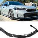 Front Lip Compatible with Honda Civic Sedan & Hatchback 2025 2026, Front Bumper Air Dam Chin Splitter Body Kit (Carbon Fiber Pattern)