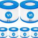 6 Pack hot tub VI Filterspa Filterhot tub Filters Replacementsspa Filters Replacements for hot tub,Applicable to Lay-Z-Spa, 90352E 58323Inflatable Hot Tub