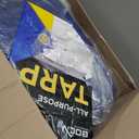 Multi-Purpose Large Tarp Waterproof Cover | Blue, 30' x 40' 5 Mil Thick | Rip Proof Tarps | Thick Weave Material, UV Resistant Great for Tarpaulin Canopy Tent, Boat, RV or Pool Cover