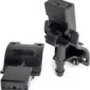 Click&Fit Front Windshield Washer Nozzles compatible with Toyota 2007-2023 Camry Corolla RAV4 Highlander Tundra, Lexus RX350 IS250 GX460  Wiper washer sprayers replaces 85381-12300, (Fan, 2 pcs)