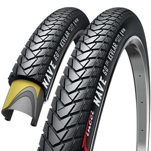 Fincci Pair 700x35c Tire 37-622 Foldable 60 TPI City Commuter Tires with Nylon Protection for Cycle Road Mountain MTB Hybrid Touring Electric Bike Bicycle - Pack of 2X 700 x 35c Tires Nave