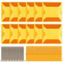 IoF 12-Pack Reflective Lane Markers Lane Reflector Road Pavement Markers (4 x 4 Inch) Asphalt Markers Suitable for Speed Bumps,Sidewalks,Crosswalks,Highways and Driveways with Anchor Bolts