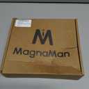 MagnaMan Men's Elastic Casual Shorts Cotton-Spandex, Adjustable Drawstring, Reinforced Pockets  Beach, Golf, Hiking (Black)