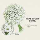 120 Pcs Babys Breath Artificial Flowers, White Babys Breath Flowers Artificial Bulk Real Touch Flowers for Wedding Party Home Garden Decoration