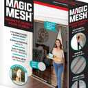 Magic Mesh Double Door- Hands Free Magnetic Screen Door, Fits French & Sliding Doors 75 in x 83 in