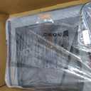 Lekereise Large Cat Carrier for 2 Cats, 2-in-1 Cat Travel Carrier with Litter Box, (17.7" x2) x16.5"x13" Pet Carrier with Zipper Locks for Moving Across The Country (No Hammock) - Grey