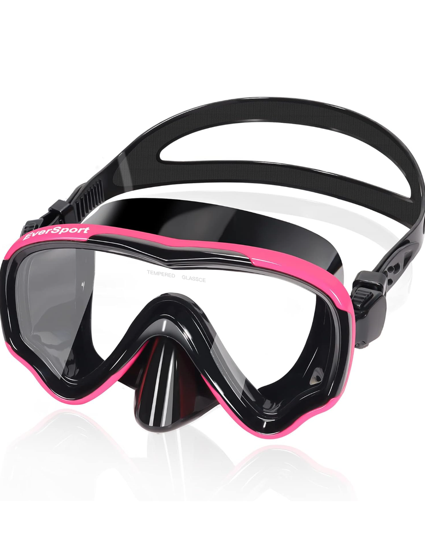 EverSport Swim Goggles Adult with Nose Cover, Anti-fog Clear Diving Mask Wide View No Blurring for Men Women Youth