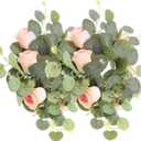 Floral Candle Wreath Ring Leaf Candle Rings Wedding Decor Christmas Decor Home