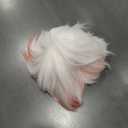 Linfairy Short Straight Pink White Cosplay Wig Halloween Costume Full Wig for Men