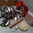 Medieval Century Red Crest Roman Centurion Gallic Smiths Helmet for Gladiators Warriors for LARPERS