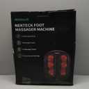 Nekteck Foot Massager with Heat, Shiatsu Heated Electric Kneading Foot Massager Machine for Neuropathy, Plantar Fasciitis, Feet Massage for Pain Relief, Circulation, Ideal Gifts for Man Woman Her Him (Black)