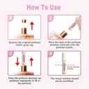 2 x Perfume Travel Refillable Bottle Portable Mini Sprayer,Empty Perfume Bottles with Unique Patterns,Refill Pump Case for Traveling and Outgoing,4 Pcs of 5 ml and Outgoing (Fresh Flower Series)