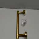 USHOWER Brushed Gold Hand Towel Bar, 9-Inch Towel Racks for Bathroom Wall-Mounted, SUS304 Stainless Steel Towel Rod (Total Length 11-Inch)