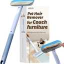 Pet Hair Remover for Couch, Grey, 17.3Inch, Durable, Reusable, Washable Lint Cleaner for Dog and Cat Hair, Gentle on Furniture, Effective on Carpets, Clothing, Bedding