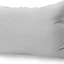 Barydat Pillow Headboard Twin XL Removable Dorm Bed Headboard Reusable Plush Tufted Detachable College Back Support Pillow Back Cushion for Twin XL Dorm School Bed(Light Gray)