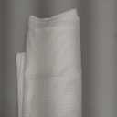 OVZME Berry White Shower Curtain, Embossed Textured Fabric Shower Curtain for Bathroom - Soft Cloth & Hotel Spa Luxury, Water Repellent, Machine Washable Shower Curtain, 72X72, White