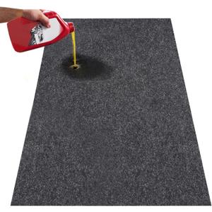 VEVOR Garage Floor Mat, 7.6'x19' Oil Spill Mat Waterproof Protection from Water Snow Rain Mud Absorbent Oil Pad for Cars, Non-Slip Containment Mat with TPE Anti-Leak Backing, Easy Clean, Cuttable