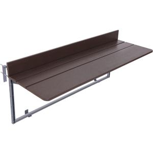 Balcony Bar Table for Railings, Hanging Folding Adjustable Deck Table for Patio, Garden