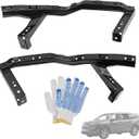 Front Bumper Bracket Left & Right Upper 71140-TG7-A01 71145-TG7-A00 Compatible with Honda Pilot 2016-2022/Ridgeline 2017-2020 Front Bumper Mount Beam| HO1042121 HO1043121