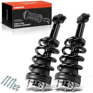 A-Premium Front Struts with Coil Spring Compatible with Chevrolet & GMC | for Chevrolet Silverado 1500 2014-2019, Silverado 1500 LD 2019 & GMC Sierra 1500 2014-2019, Sierra 1500 Limited 2019 [4WD]